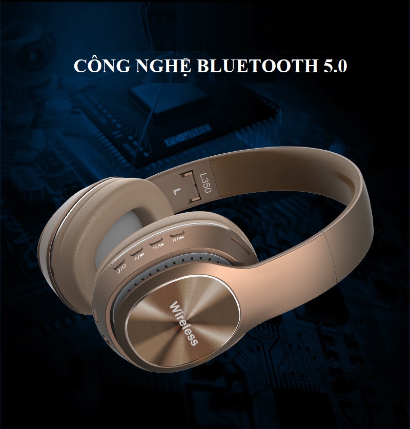 Tai Nghe Chụp Tai Huqu L350 - 3 Chế Độ Nghe: Thẻ nhớ, Bluetooth, Có dây - Ảnh 9