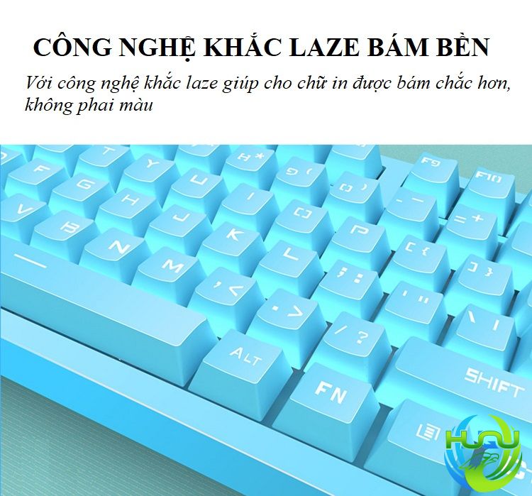 bàn phím có có đèn độc đáo Huqu X616 - Khắc Lazer