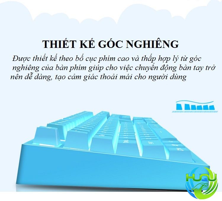 bàn phím có có đèn độc đáo Huqu X616 - Thiết kế độc đáo