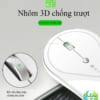 Bộ bàn phím chuột không dây cao cấp Huqu LT600 - Chuột thiết kế nhom 3D chống trượt