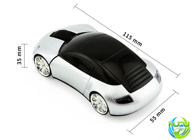 Chuột bluetooth siêu xe porsche HQ-3D- Kích thước sản phẩm