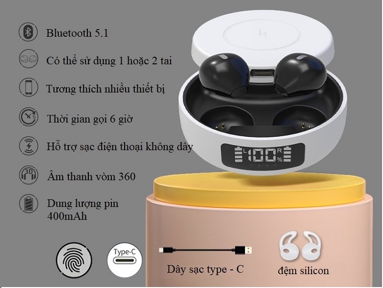 Tai Nghe Nhét Tai Đa Năng Huqu HQ-ProX6 - Công nghệ mới hai trong một - Ảnh 21