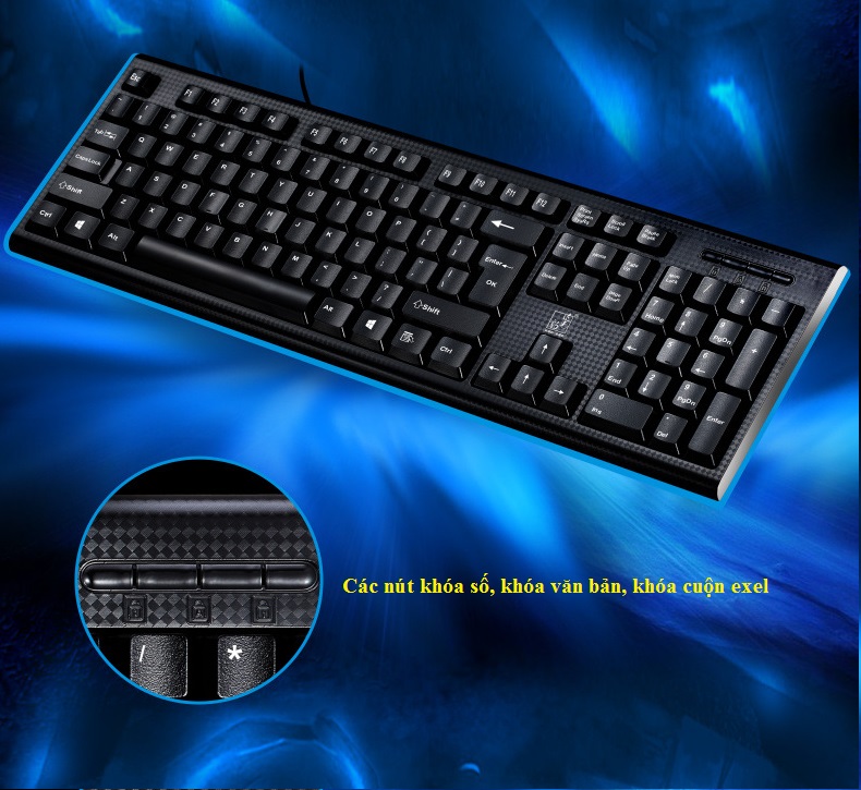 Bàn Phím Máy Tính Văn Phòng Huqu Q9 - Ảnh 8