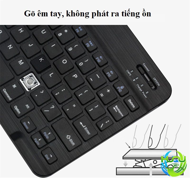 bàn phím bluetooth mini thời trang huqu F8S - Gõ êm tay