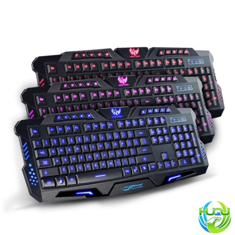 bàn phím game thủ siêu ngầu Huqu M200 - đèn led 3 màu