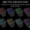 bàn phím giả cơ chơi game Huqu G92- Hiệu ứng ánh sáng 8 màu