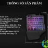 bàn phím giả cơ chơi game Huqu G92 - Thông số sản phẩm