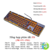 Bàn phím giả cơ chuyên game Huqu K100