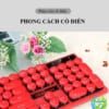 bàn phím giả cơ có dây cá tính Huqu V8 - Phong cách cổ điển