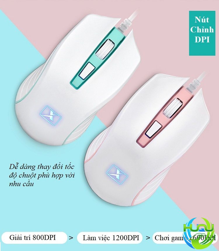 Bộ bàn phím chuột có dây độc đáo Huqu N518