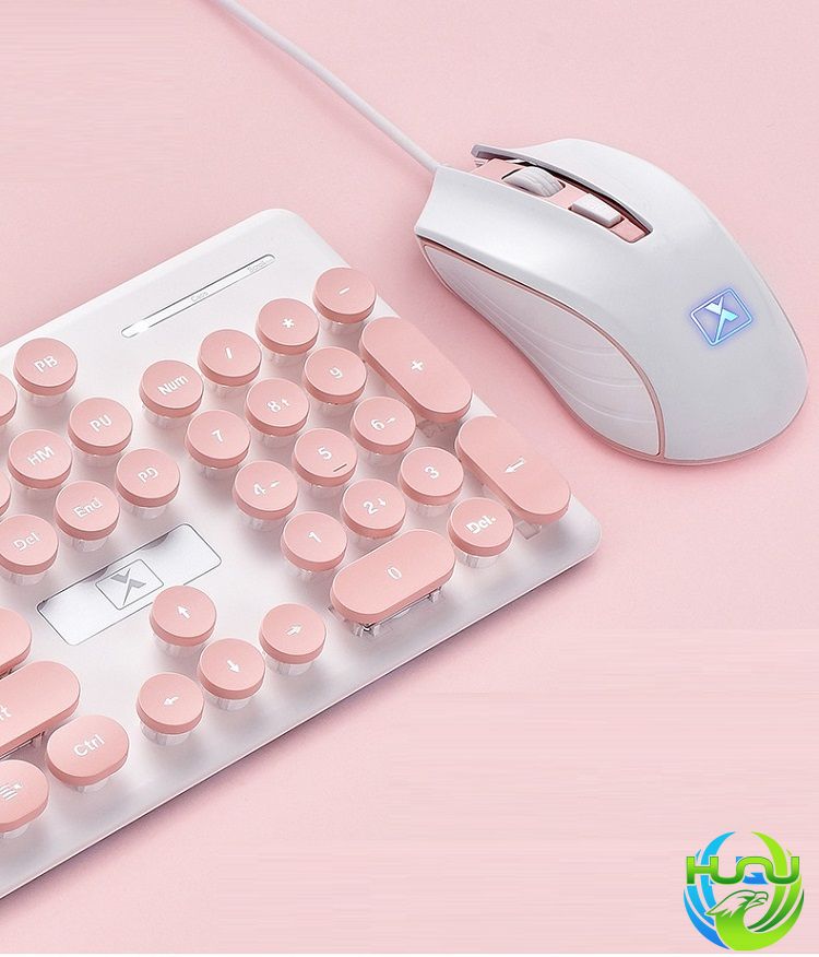 Bộ bàn phím chuột có dây độc đáo Huqu N518