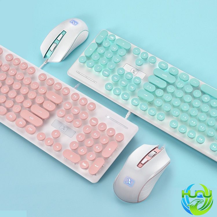 Bộ bàn phím chuột có dây độc đáo Huqu N518
