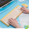 bộ bàn phím chuột không dây phiên bản sạc Huqu LT400