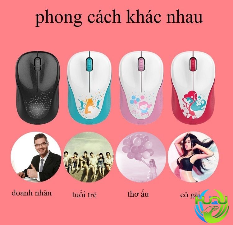 - Chuột không dây phong cách trẻ trung HQ-V10- Màu sắc cá tính
