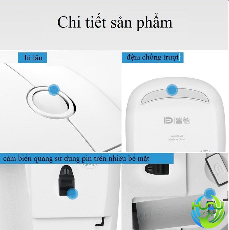 chuột không dây siêu mỏng cao cấp HQ-V8- Chi Tiết sản phẩm