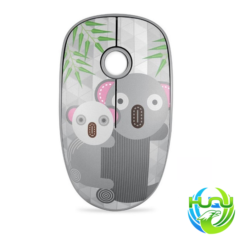chuột không dây siêu mỏng cao cấp HQ-V8- Hình Gấu