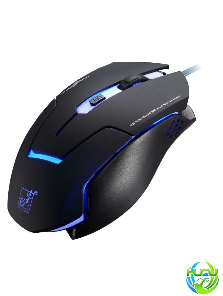 Chuột máy tính chơi game Huqu T7- thiết kế ôm vừa tay