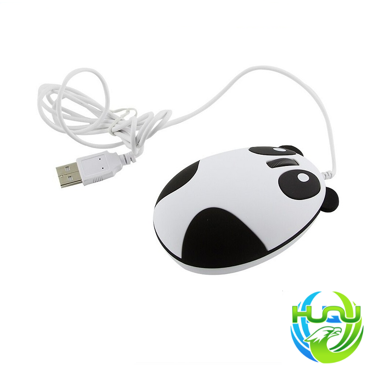 chuột máy tính có dây mini panda Huqu