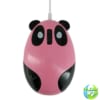 chuột máy tính có dây mini panda Huqu- Màu Hồng