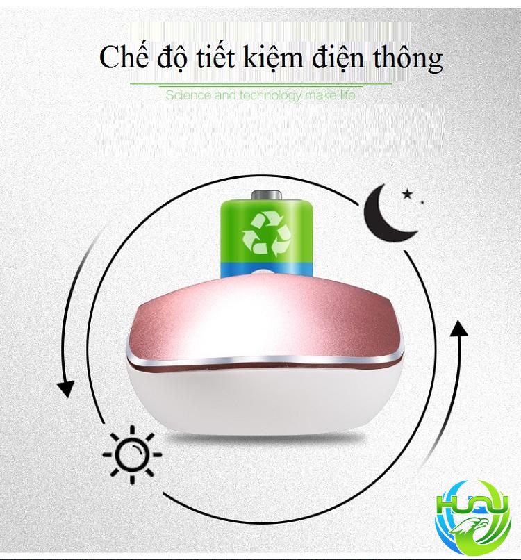 Chuột máy tính không dây hợp kim nhôm Huqu K1 - Chế độ tiết kiệm điện