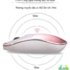 Chuột máy tính không dây hợp kim nhôm Huqu K1- kết nối không dây 2.4Ghz