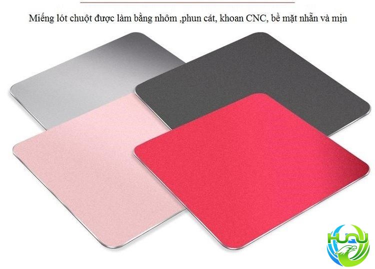 Chuột máy tính không dây hợp kim nhôm Huqu K1 - miếng kim loại sang trọng