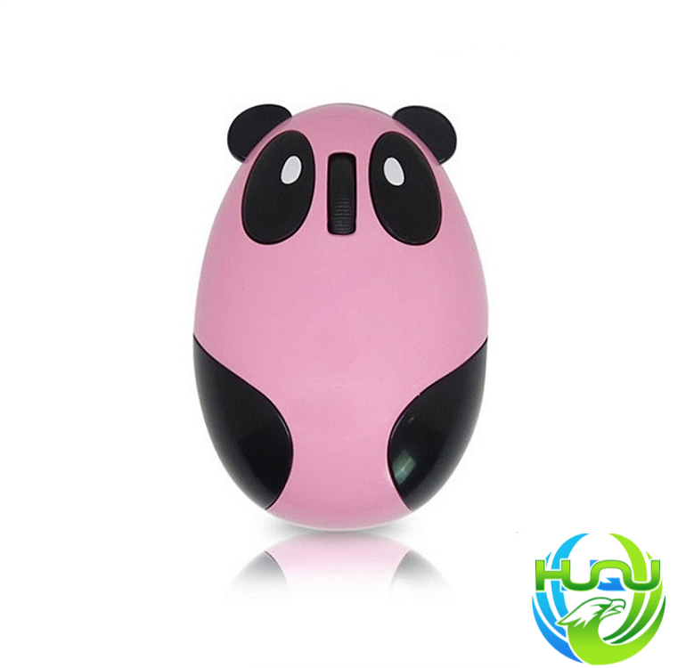 Chuột máy tính không dây mini panda- Màu hồng