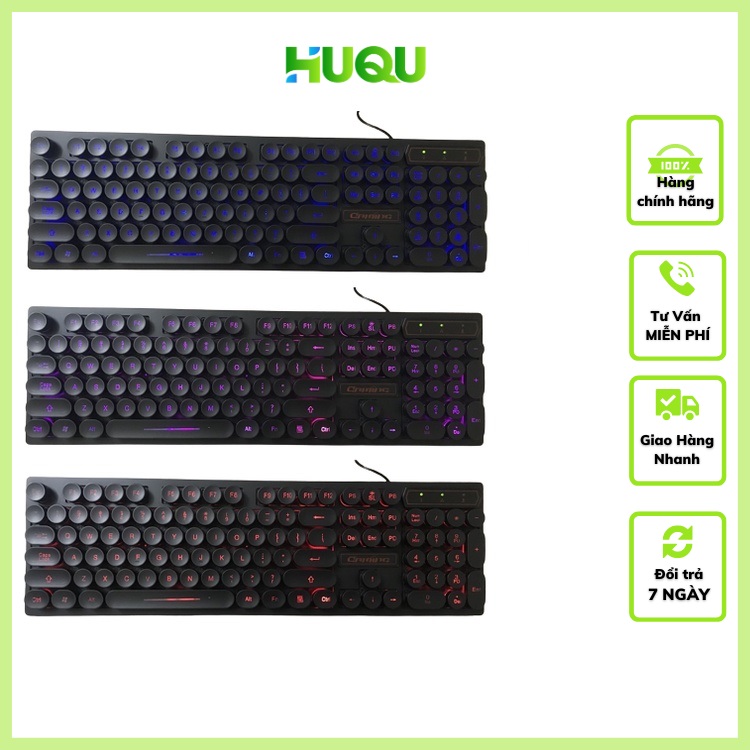 Bàn phím Giả Cơ Có Dây Cá Tính Huqu V8