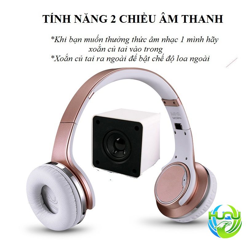 tai nghe bluetooth đa năng cao cấp Huqu MH1- tính năng 2 trong 1
