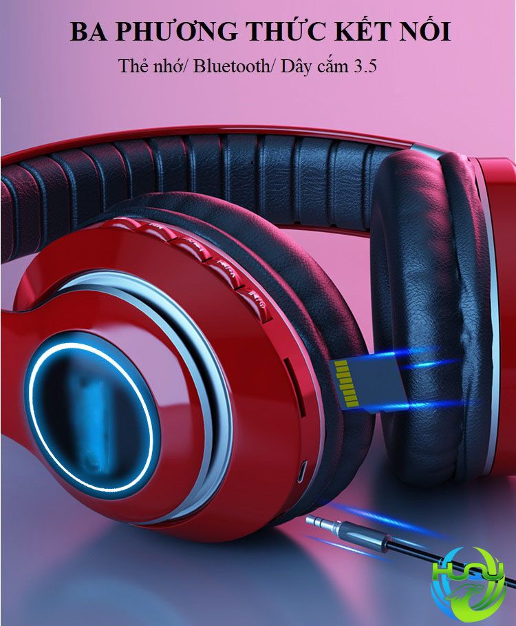 tai nghe bluetooth thời trang- khe cắm thẻ nhớ