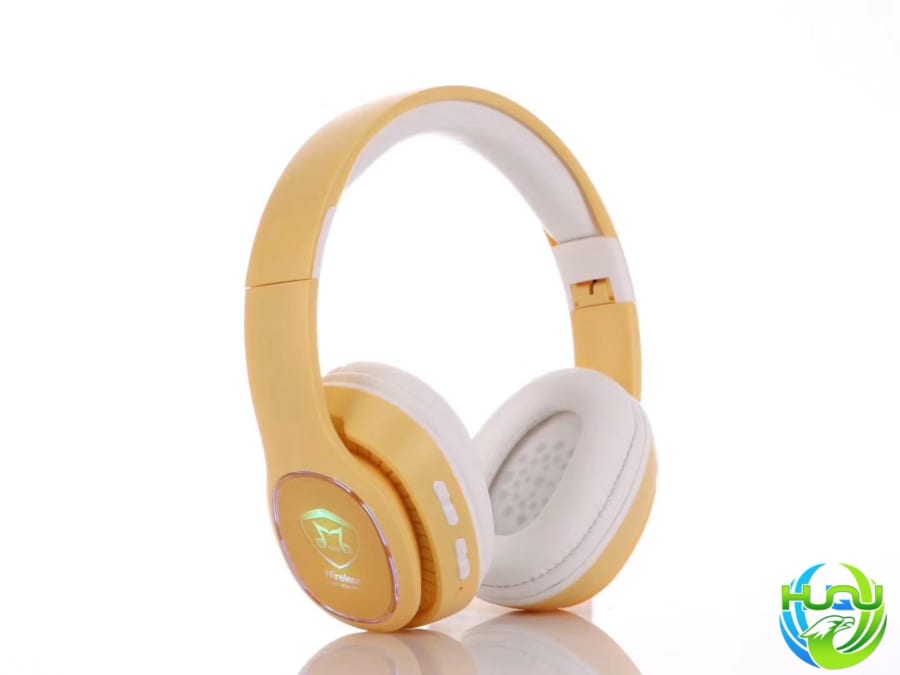 tai nghe bluetooth thời trang mới Huqu BT-K6131- màu vàng