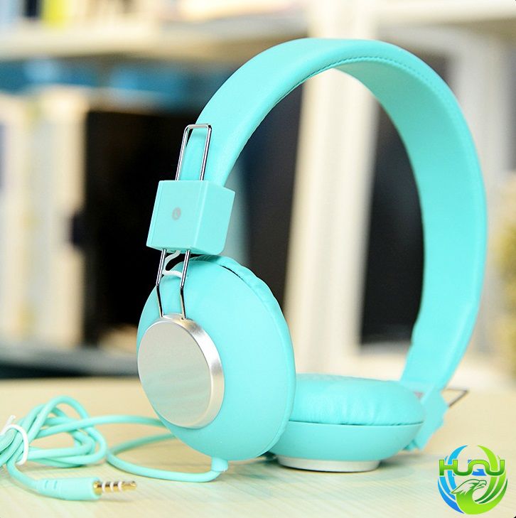 tai nghe có dây cao cấp Huqu KH-A102- màu xanh dương