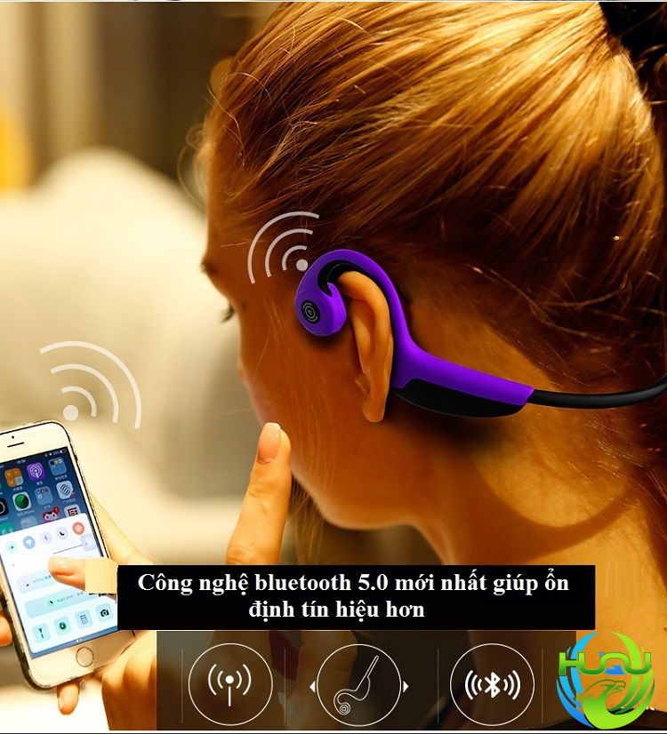 Tai nghe dẫn truyền xương cao cấp Huqu Z8- bluetooth 5.0