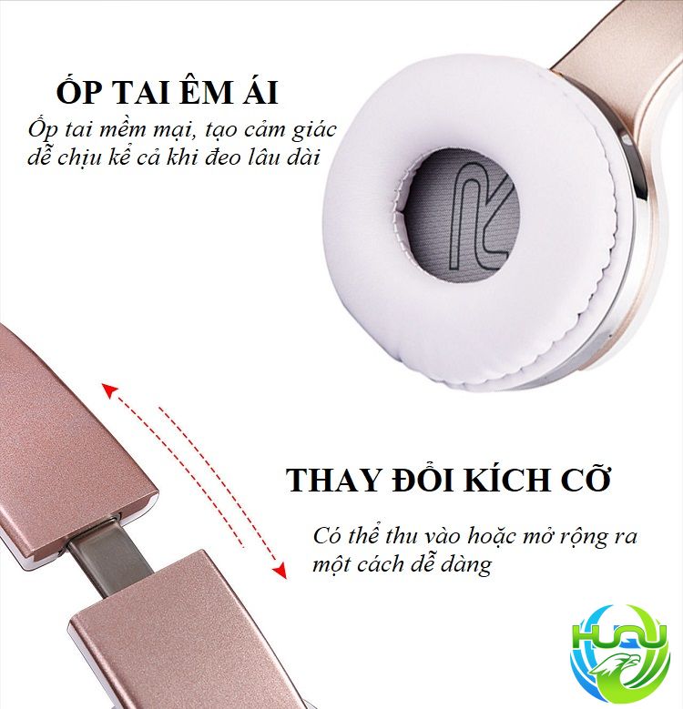 tai nghe kiêm loa nghe nhạc Huqu MH5- ốp tai êm ái