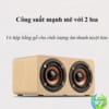 Loa Đôi Bluetooth Vân Gỗ Sang Trọng HQ-W5 - Công suất mạnh mẽ với 2 loa