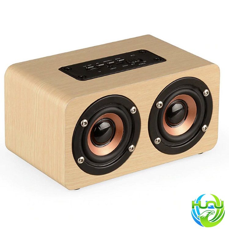 Loa Đôi Bluetooth Vân Gỗ Sang Trọng HQ-W5