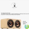 Loa Đôi Bluetooth Vân Gỗ Sang Trọng HQ-W5 - Công suất mạnh mẽ với 2 loa