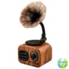 Loa Bluetooth Siêu Trầm Cổ Điển Sang Trọng HQ-05- Màu Vân gỗ