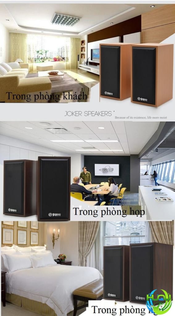 Bộ 2 Loa Máy Tính Để Bàn Siêu Trầm HQ-V7 - Nhỏ gọn có thể để bất cứ đâu
