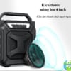 Loa bluetooth xách tay thời trang HQ-Y3- Kích thước loa 4 inch