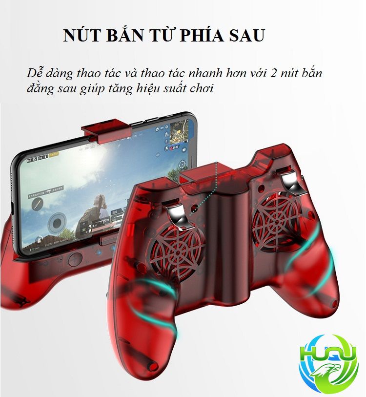 Tay Cầm Chơi Game Kết Nối Bluetooth Kiêm Sạc Dự Phòng Huqu HQ-F3