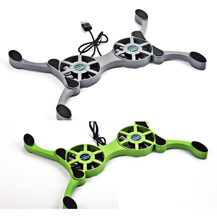 Quạt Tản Nhiệt Máy Tính Hình Bạch Tuộc Huqu HQ-11 – Có Thể Gập Gọn - Ảnh 12