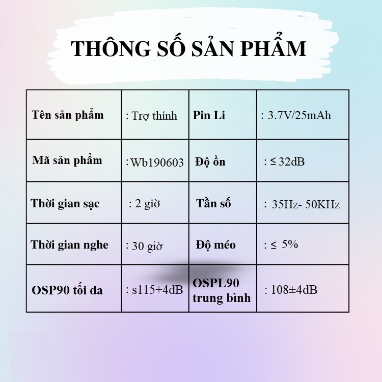 Tai Nghe Trợ Thính Không Dây Huqu WB190603 - Ảnh 2