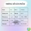Tai nghe dẫn truyền xương thể thao Huqu G11- Thông số kỹ thuật