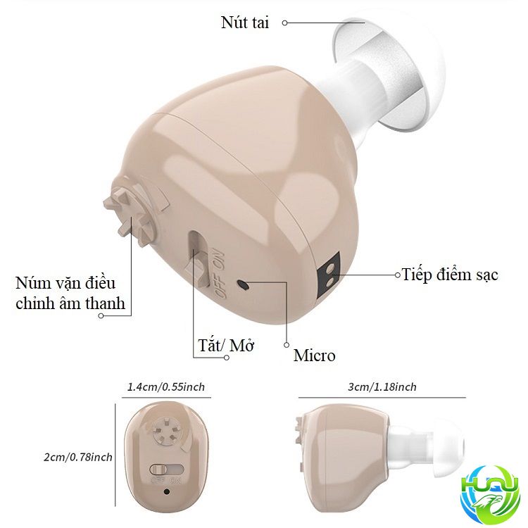 Tai nghe trợ thính cho người già Huqu Z12