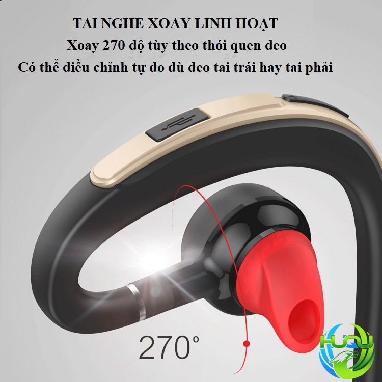 Tai Nghe Bluetooth Móc Tai HQ-S30 – Xoay 270 Độ