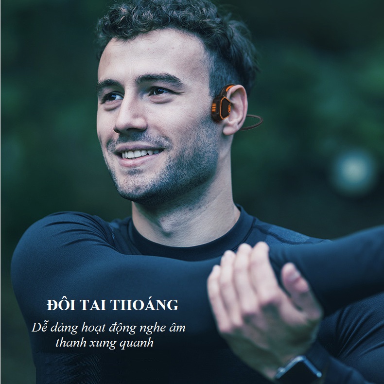 Tai Nghe Bơi Lội IP68, Công Nghệ Truyền Xương Huqu Openear wave - Ảnh 5