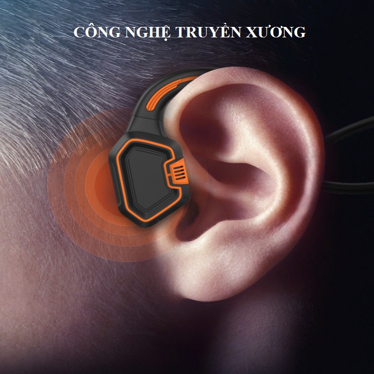 Tai Nghe Bơi Lội IP68, Công Nghệ Truyền Xương Huqu Openear wave - Ảnh 16