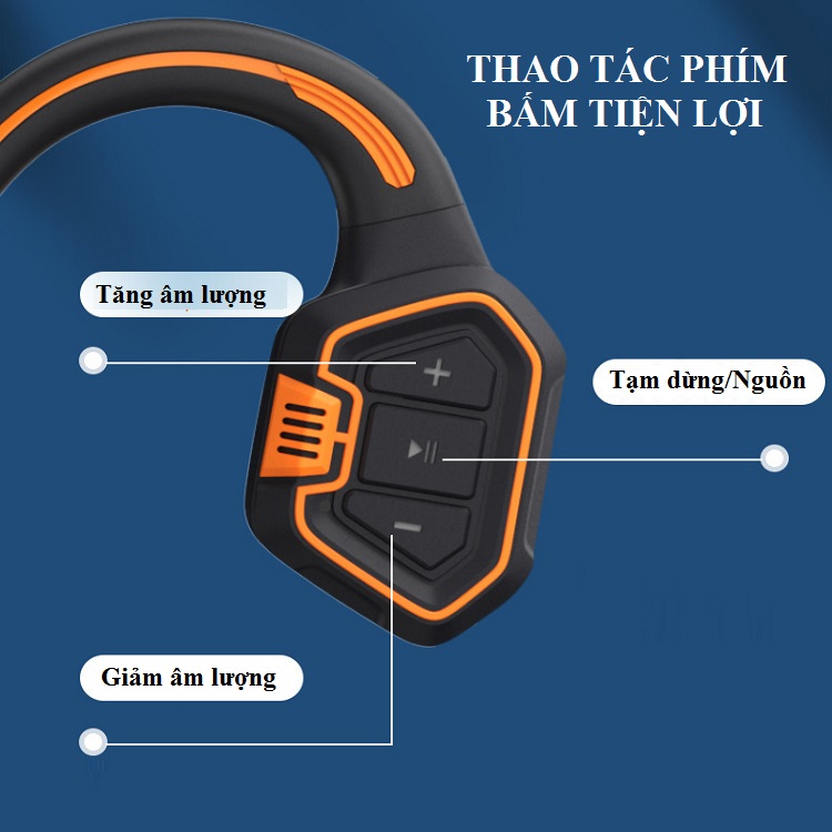 Tai Nghe Bơi Lội IP68, Công Nghệ Truyền Xương Huqu Openear wave - Ảnh 11