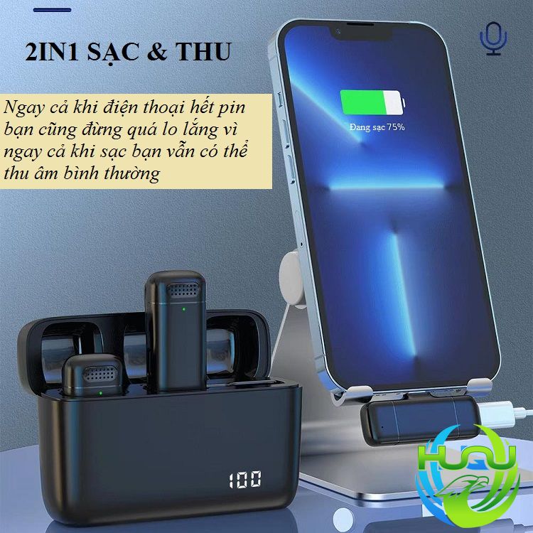 vừa sạc điện thoại vừa thu âm